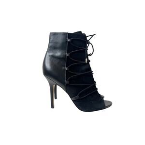 Sam Edelman Black Peep-Toe Booties, Size 8.5